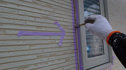 ②シーリングの詳細写真