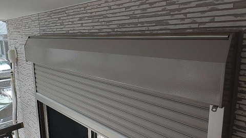 ④シャッターボックス塗装の詳細写真