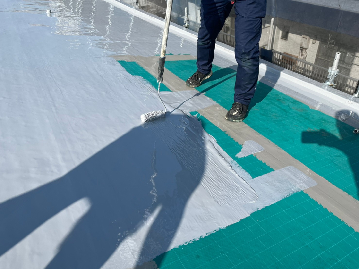 ④防水材塗布の詳細写真