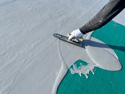 ④防水材塗布の詳細写真