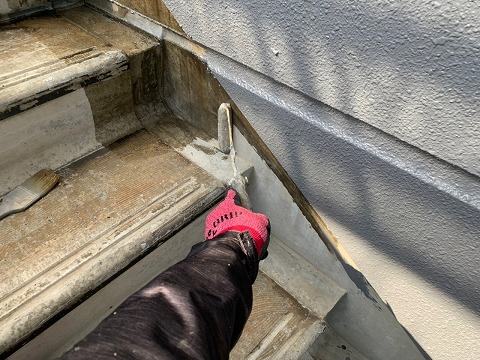 ②階段側溝の詳細写真