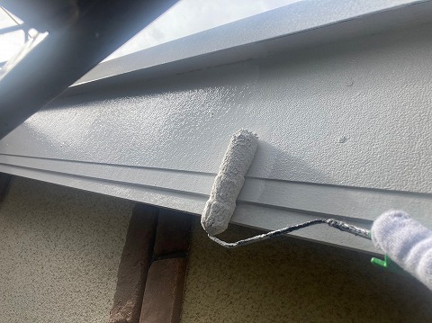 ④破風塗装の詳細写真