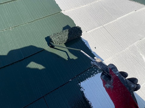②屋根塗装の詳細写真