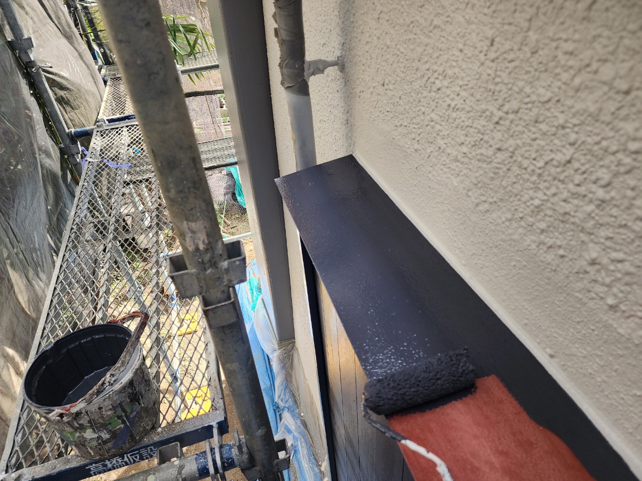 ⑥庇塗装の詳細写真