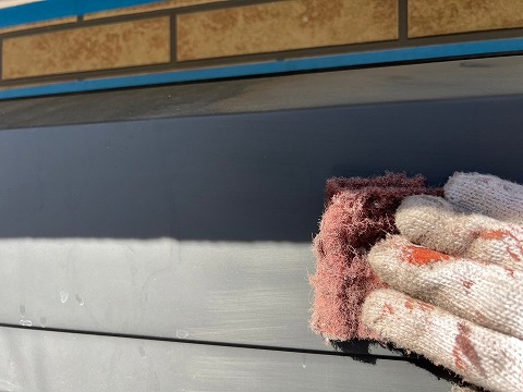 ④シャッターボックス塗装の詳細写真