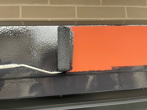 ④シャッターボックス塗装の詳細写真