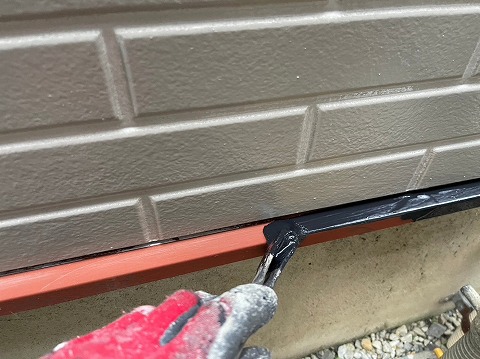 ⑤土台水切り塗装の詳細写真