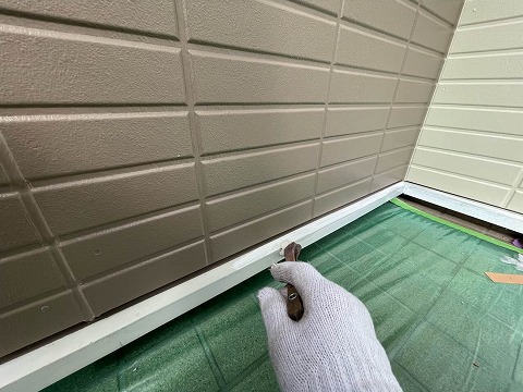 ⑩土台水切り塗装の詳細写真