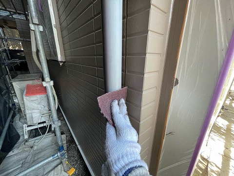 ⑧雨樋塗装の詳細写真