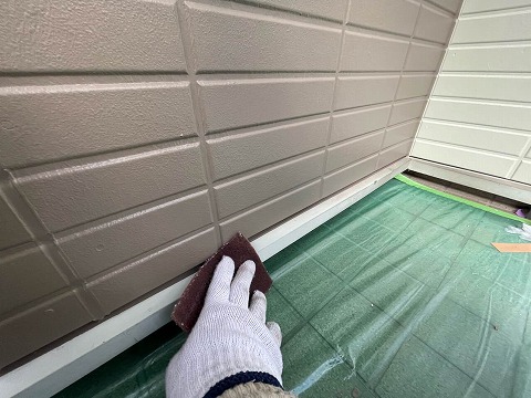 ⑩土台水切り塗装の詳細写真