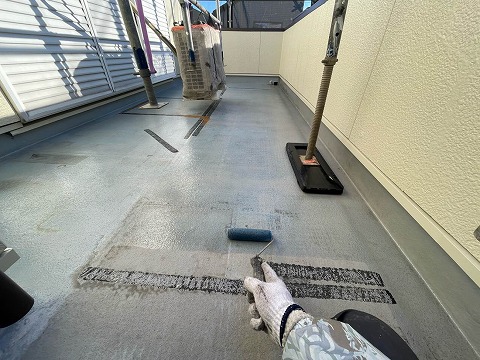 ②トップコート塗布の詳細写真