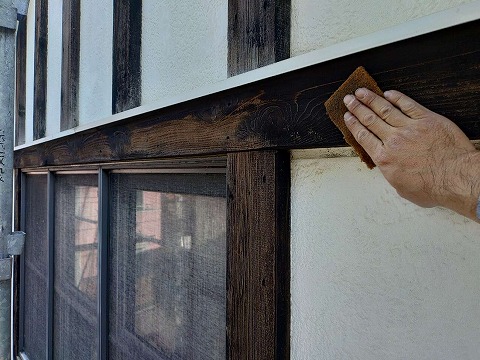 ⑤木部塗装１の詳細写真