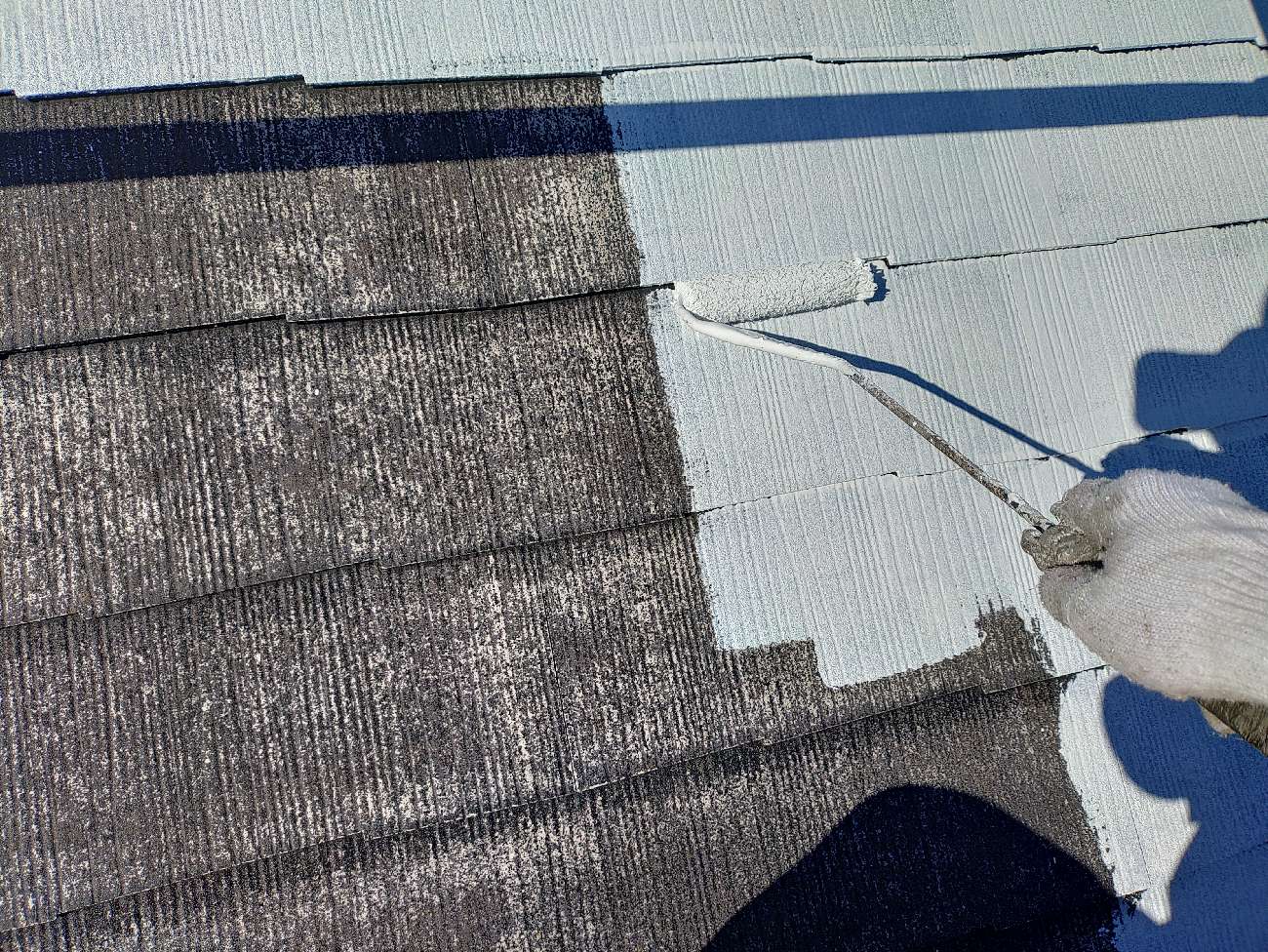 ②下塗りの詳細写真