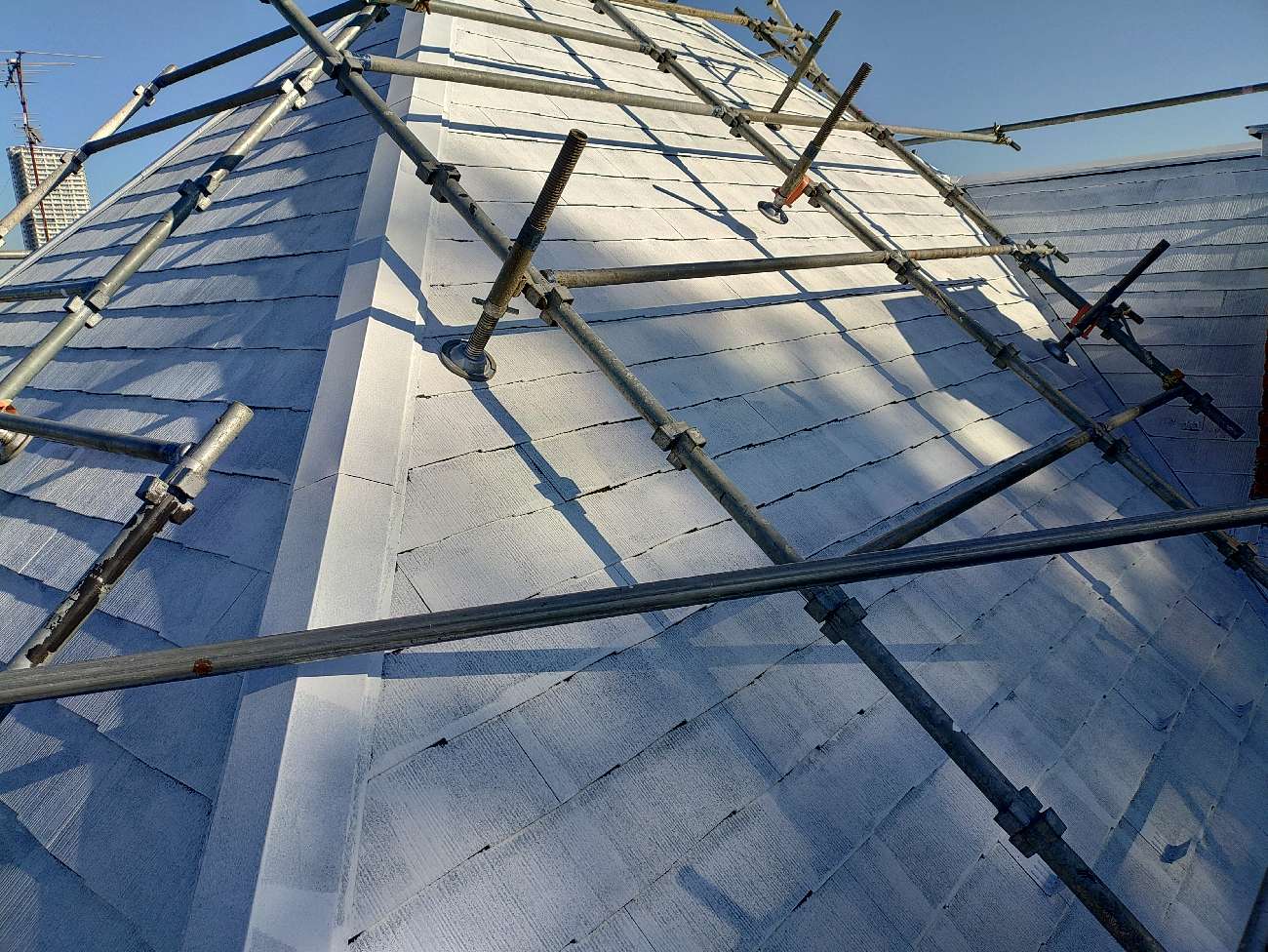 ②下塗りの詳細写真