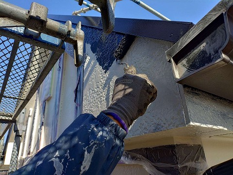 ③破風塗装の詳細写真