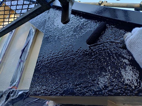 ③破風塗装の詳細写真