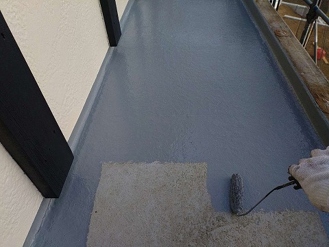 ②トップコート塗布の詳細写真