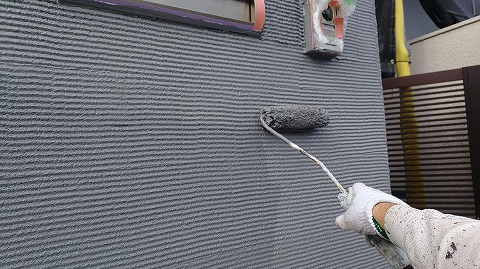 ③外構塀塗装の詳細写真