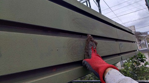 ⑤帯板塗装の詳細写真