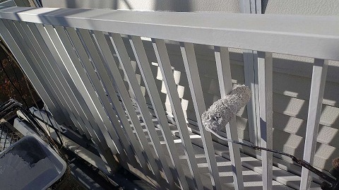 ⑦手摺塗装の詳細写真