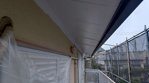 ③軒天塗装の詳細写真