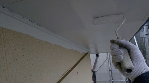 ③軒天塗装の詳細写真