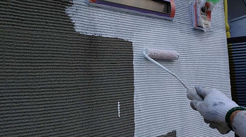 ③外構塀塗装の詳細写真