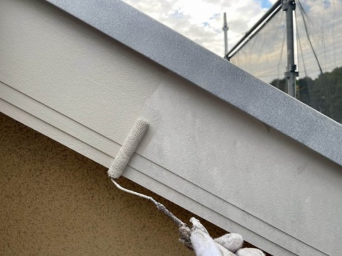 ④破風塗装の詳細写真