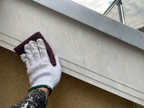 ④破風塗装の詳細写真