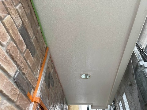 ③軒天塗装の詳細写真