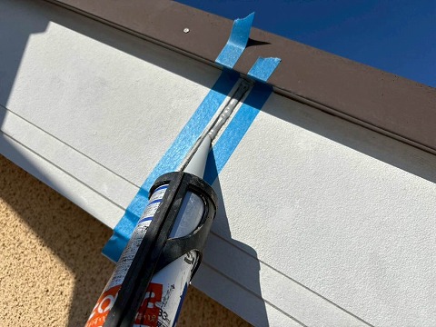 ④破風塗装の詳細写真