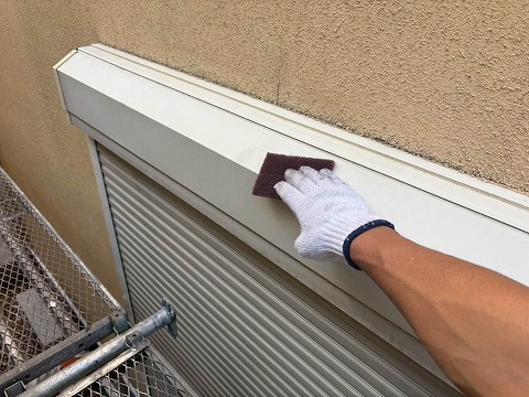 ⑥シャッターボックス塗装の詳細写真