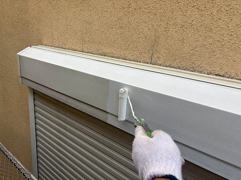 ⑥シャッターボックス塗装の詳細写真