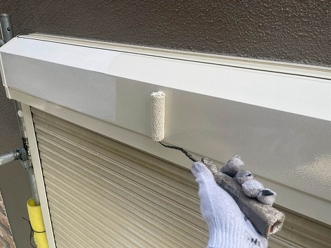 ⑥シャッターボックス塗装の詳細写真