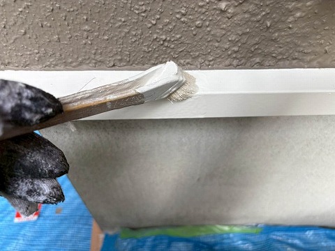 ⑦土台水切り塗装の詳細写真