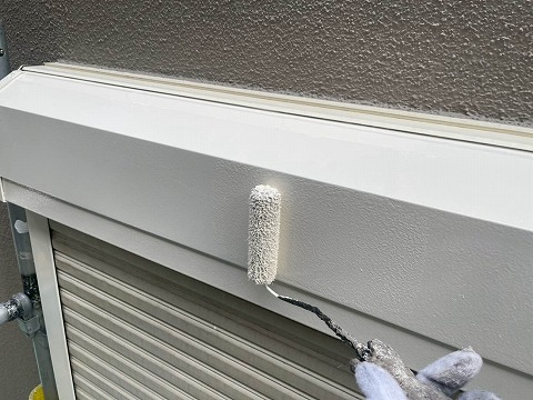 ⑥シャッターボックス塗装の詳細写真