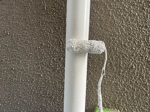 ⑤雨樋塗装の詳細写真