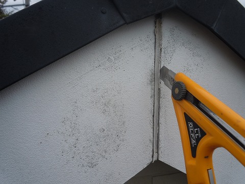 ④破風塗装の詳細写真