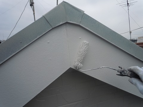 ④破風塗装の詳細写真