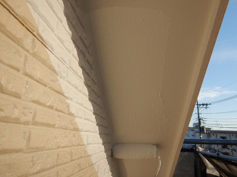 ⑤軒天塗装の詳細写真