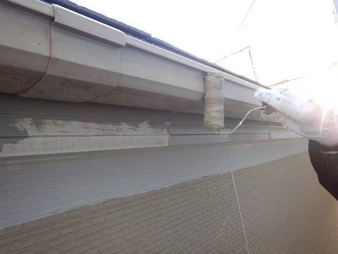 ⑥雨樋塗装の詳細写真