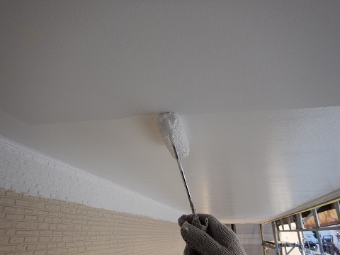 ⑤軒天塗装の詳細写真