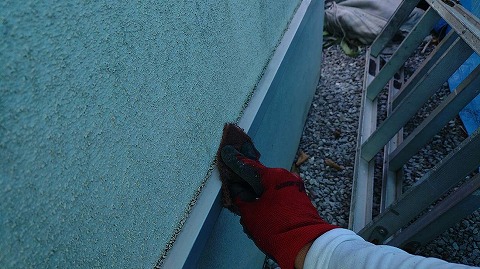 ⑤土台水切り塗装の詳細写真