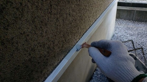 ⑤土台水切り塗装の詳細写真