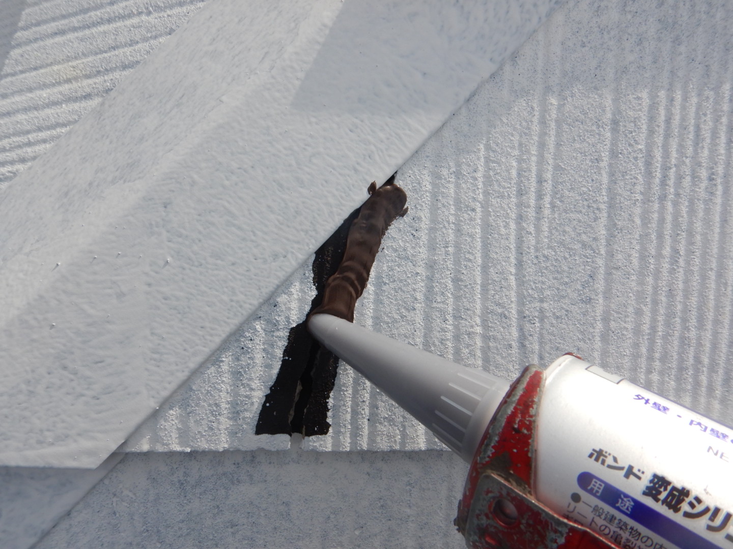 ②下塗りの詳細写真