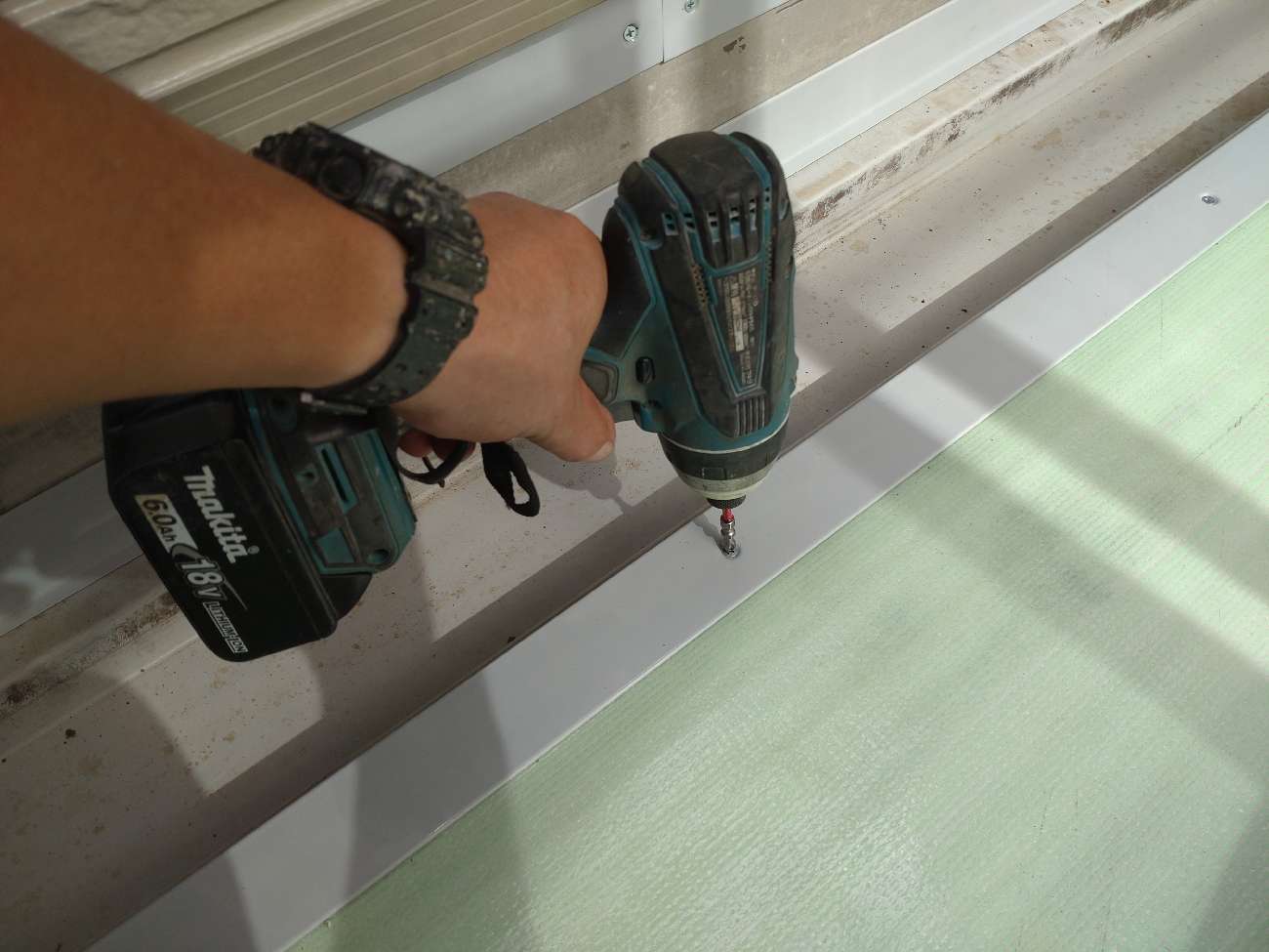 ①シート張りの詳細写真