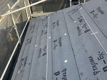 ②防水シートの詳細写真