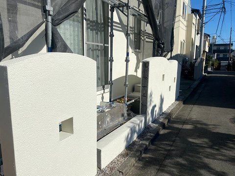 ④フェンス取付の詳細写真