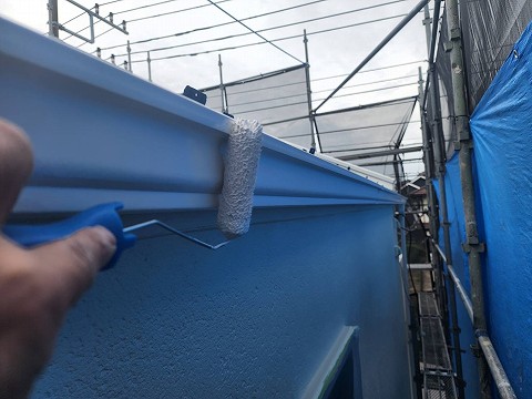 ⑤雨樋塗装の詳細写真
