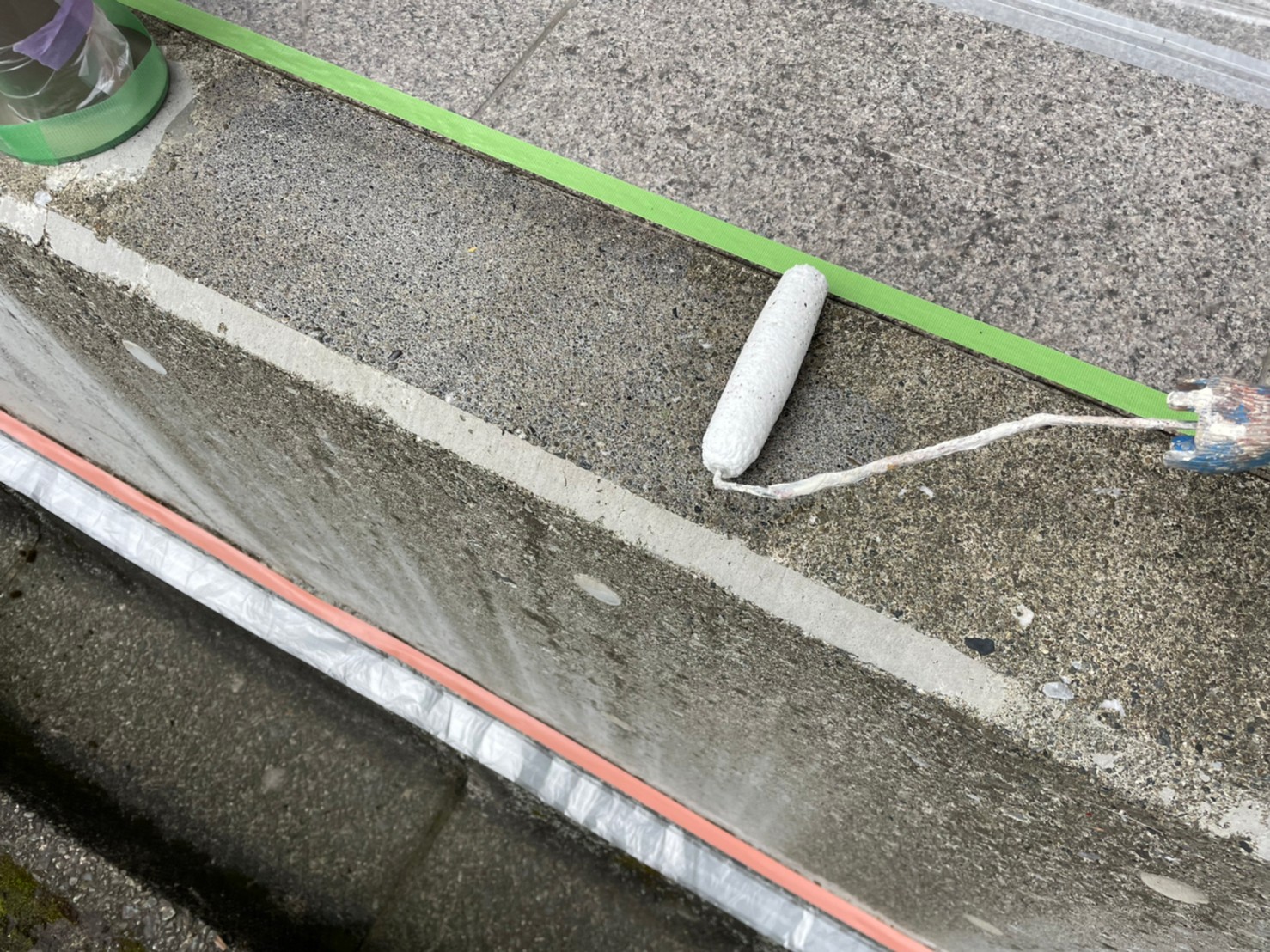 ①門塀 下地処理の詳細写真